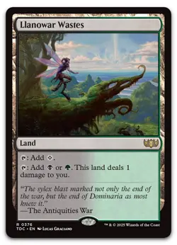 Llanowar Wastes #376 (NM) Tarkir Dragonstorm TDC Magic MTG - Image 1