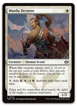 Mardu Devotee #16 (NM) Tarkir Dragonstorm TDM Magic MTG - Image 1