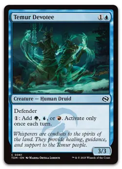 Temur Devotee #61 (NM) Tarkir Dragonstorm TDM Magic MTG - Image 1