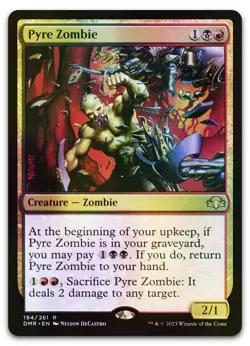 Pyre Zombie #194 (Foil) (NM) Dominaria Remastered DMR Magic MTG - Image 1