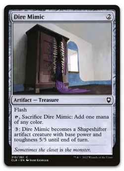 Dire Mimic #310 (NM) Baldur's Gate CLB Magic MTG - Image 1