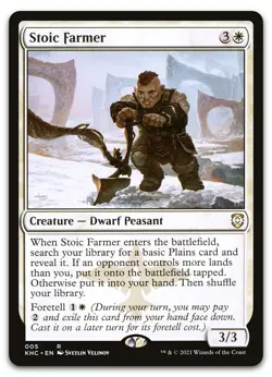 Stoic Farmer #5 (NM) Kaldheim KHC Magic MTG - Image 1