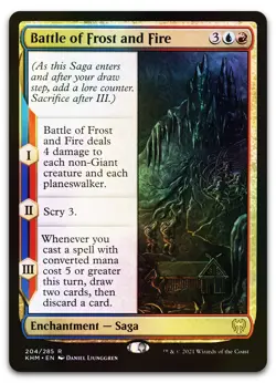 Battle of Frost and Fire #204 (Foil) (NM) Kaldheim KHM Magic MTG - Image 1