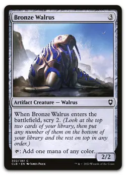 Bronze Walrus #302 (NM) Baldur's Gate CLB Magic MTG - Image 1