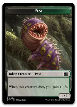 Pest Token #4 (NM) Thunder Junction OTP Magic MTG - Image 1