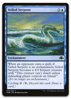 Veiled Serpent #72 (NM) Dominaria Remastered DMR Magic MTG - Image 1