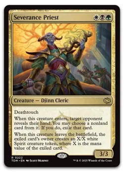 Severance Priest #222 (NM) Tarkir Dragonstorm TDM Magic MTG - Image 1