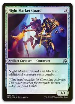 Night Market Guard #166 (Foil) (NM) Aether Revolt AER Magic MTG - Image 1