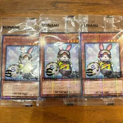 3 Set Yugioh eFootball Promo Rescue Rabbit & NEYMAR JR Token Japanese NEW - Image 1