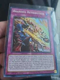 BLTR-EN113 Branded Retribution : Ultra Rare Card : 1st Edition YuGiOh TCG - Image 2