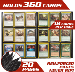 Monster Binder - 9 Pocket Trading Card Album - Matte Red - Holds 360 Yugioh, Mag - Image 2