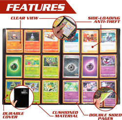Monster Binder - 9 Pocket Trading Card Album - Matte Red - Holds 360 Yugioh, Mag - Image 3