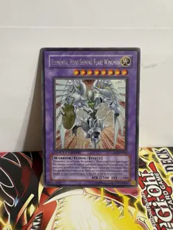 Yugioh Elemental Hero Shining Flare Wingman CT03-EN004 Secret Rare Limited VLP - Image 2