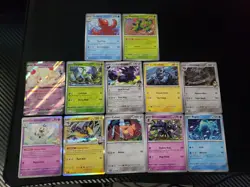 Pokemon Tcg - Journey Together 12 Card Lot (4 Holo) - Image 1