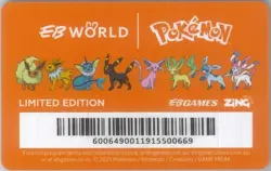 New EEVEE Pokemon Day EB Games Level 1 Membership Card Promo! Limited Edition! - Image 3