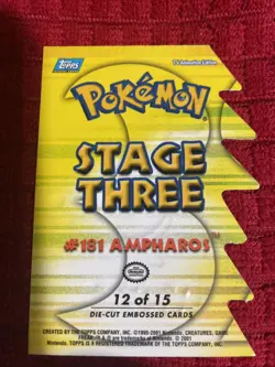 Pokemon Topps Stage 3 #181 Ampharos 12 Of 15 TV Animation Card - Image 2