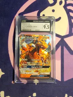 Charizard GX 20/147 Sm-Burning Shadows Pokemon Card CGC 9.5 Pop 15 - Image 1
