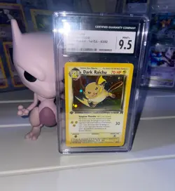 CGC 9.5 MINT Dark Raichu 2000 Team Rocket 1st Edition 83/82 Holo Pokemon Card - Image 1