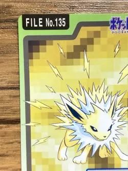 Pokemon Carddass Card Jolteon File No.135 Bandai Pocket Monsters 1997 Japan - Image 3