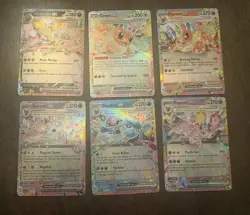 Prismatic Evolutions Ex Lot Of 6 Cards - Pokemon TCG Umbreon - Flareon - Espeon - Image 1