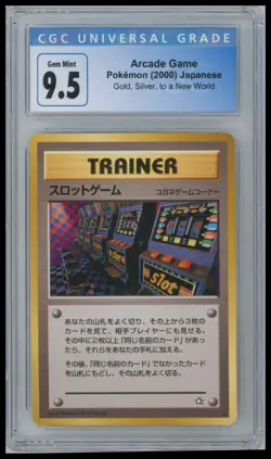CGC 9.5 Arcade Game Banned Artwork Japanese Neo 2000 Pokemon Card - Image 1