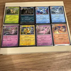 Pokemon Prismatic Evolutions 8 Cosmos Promo Cards - Costco Mini Tin Promos - Image 1