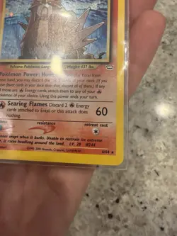 Entei Neo Revelation Holo Rare Pokemon TCG Card 6/64 LP Condition - Image 4