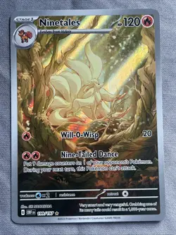Pokemon Ninetales EX TCG Scarlet & Violet Holo Ultra Rare Card 199/197 🔥 - Image 1