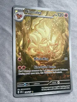 Pokemon Ninetales EX TCG Scarlet & Violet Holo Ultra Rare Card 199/197 🔥 - Image 2