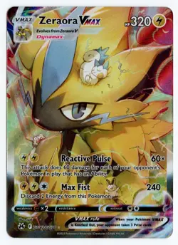 Pokemon Card Zeraora VMAX GG42/GG70 Crown Zenith Ultra Rare Near Mint TCG - Image 1
