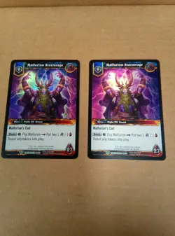 * Warcraft TCG Time Walkers Single Card Malfurion Stormrage - Image 1