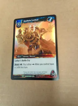 * Warcraft TCG Time Walkers Single Card Anduin Lothar - Image 1