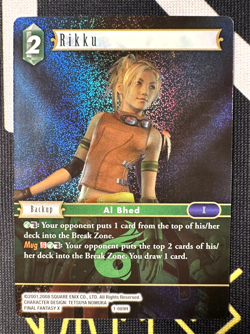 Final Fantasy TCG Opus 1 - Rikku 1-089H *FOIL* Hero Trading Card FFX - Image 1