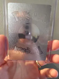 Super Fire Breathing Dragon Silver Foil Fan Art Vinyl Collector Pokemon Card - Image 2