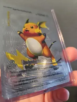 Super Fire Breathing Dragon Silver Foil Fan Art Vinyl Collector Pokemon Card - Image 4