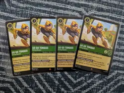 4x Go Go Tomago Darting Dynamo 73/204 Non Foil Azurite Sea Disney Lorcana Card - Image 1