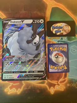 Dubwool V Jumbo Pokemon TCG SWSH049 Champions Path Oversized Card - Image 1