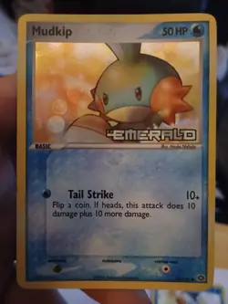 Pokemon Cards Ex Emerald Mudkip 56/106 & Marshtomp 36/106 Reverse Holo Stamped - Image 2