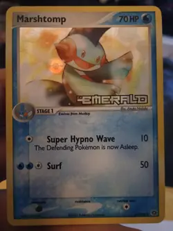 Pokemon Cards Ex Emerald Mudkip 56/106 & Marshtomp 36/106 Reverse Holo Stamped - Image 4