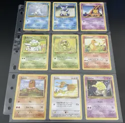 1999 Pokemon Cards Complete Base Unlimited Common & Uncommon 70 Card Set LP-NM - Image 3