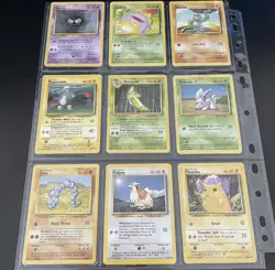 1999 Pokemon Cards Complete Base Unlimited Common & Uncommon 70 Card Set LP-NM - Image 4