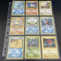 1999 Pokemon Cards Complete Base Unlimited Common & Uncommon 70 Card Set LP-NM - Image 5