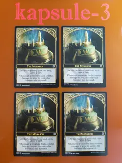 4x The Monarch | TOKEN 001/012 | Conspiracy Take the Crown | MTG Magic Cards - Image 1