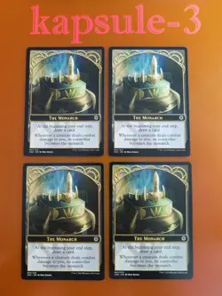 4x The Monarch | TOKEN 001/012 | Conspiracy Take the Crown | MTG Magic Cards - Image 2