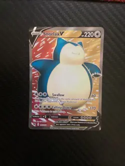 Snorlax V - 197/202 - Full Art Ultra Rare Sword & Shield Set - Pokemon Card - NM - Image 1