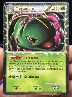 Meganium Prime ~ Black Star Promo HGSS08 ~ Holo Pokemon Card ~ LP/Excellent - Image 1