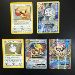 Pokemon HOLO CARD Lot of 5,Eevee Promo,Meloetta,Wigglytuff,Pidgeot and Slowbro - Image 1