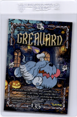 Peruvian Halloween pokemon Card Greavard - Image 1