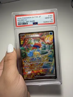Pokemon Keldeo EX SAR 169/086 White Flare SV11W Card Japanese PSA10 - Image 1