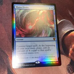Mana Drain X1 Mtg Commander Legends Nm Foil - Image 1